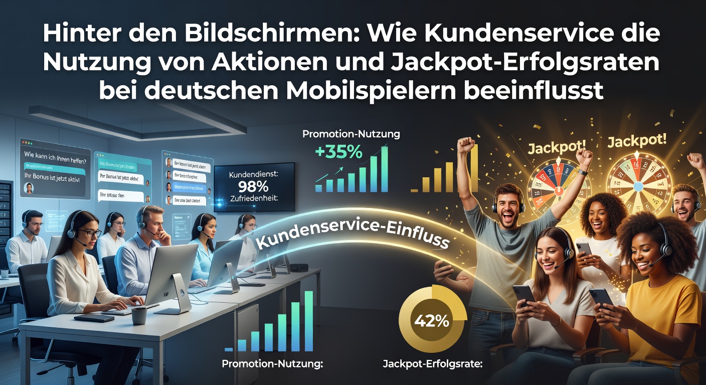 Illustration eines mobilen Gamers mit Kundenservice-Interaktion in einem deutschen Online-Casino