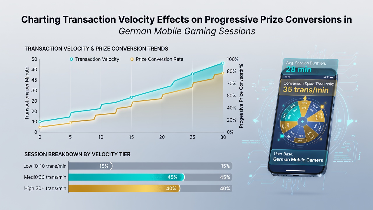 Grafik zu Einflüssen schneller Transaktionen auf mobile Jackpot-Konversionen