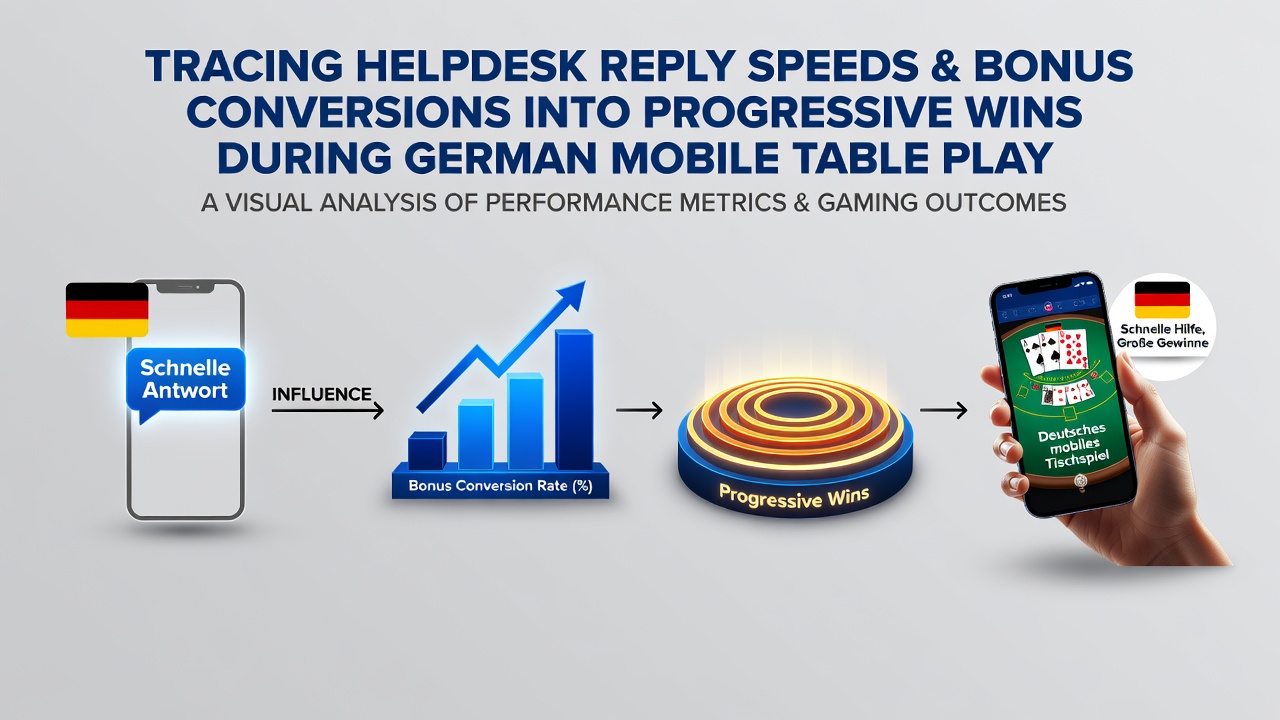 Diagramm zeigt Zusammenhänge zwischen Support-Reaktionszeiten und Bonus-Konversionen in deutschen mobilen Casinos
